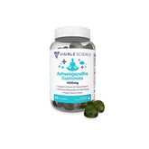Visible Science Ashwagandha gummies in jar front showing cherry flavor for daily calm.