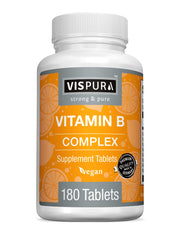 VISPURA Complejo B: bote frontal, apoyo diario para energía sostenida.