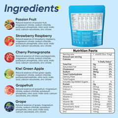 VitalHarvest passion-fruit packet dissolving for hydration boost