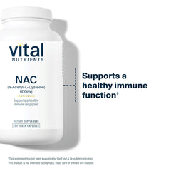 Vital Nutrients NAC 600mg capsules ready to take for wellness