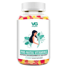 VITA GLOBE Prenatal gummies bottle for convenient daily prenatal nutrition.