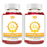 Vita Globe Vitamin D3 gummy bottle with high potency D3 for daily wellness