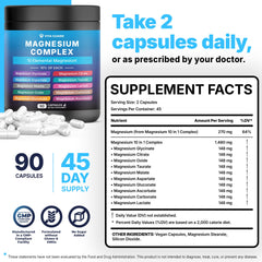 Vita Guard Magnesium Complex capsules closeup highlighting chelated minerals