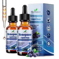 Vita PLynxera menopause drops bottle for quick, easy daily use.