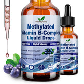 Vita Plynxera methylated B complex drops with blueberry flavor for daily energy support.