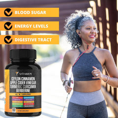 Vitabem Panax Ginseng capsules bottle may support energy and focus
