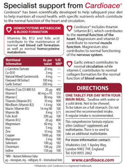 Vitabiotics Cardioace bottle front highlighting the product