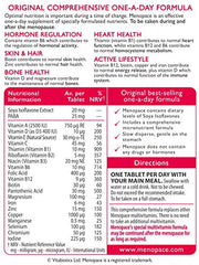 Vitabiotics Menopace Original packaging for easy daily use.