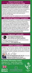 Vitabiotics Wellman Conception bottle highlighting zinc-supported reproductive health.