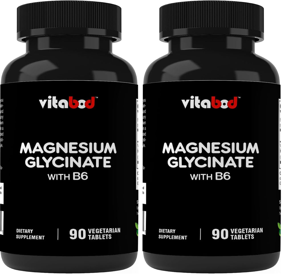 Vitabod Magnesium Glycinate 1000 mg bottle for daily magnesium support