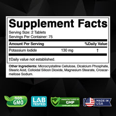 Bottle side label with dosage directions for adults and children.