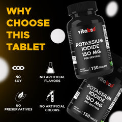 Vitabod Potassium Iodide dosage chart — quick reference for adults and children