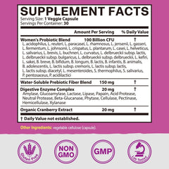 Vitacook Probiotics with 36 strains supporting feminine gut health.