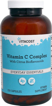 Vitacost Buffered C bottle with rose hips promotes a healthy inflammatory response.