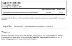 Vitacost GTF Chromium Polynicotinate ChromeMate cap, convenient daily capsules