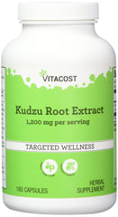 Vitacost Kudzu Root Extract bottle pour: supports daily wellness balance.