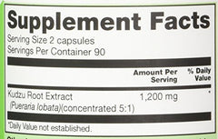 Vitacost Kudzu Root Extract capsules: convenient daily capsules for ongoing use.