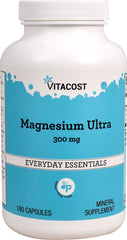 Vitacost Magnesium Ultra bottle and cap shown for daily mineral support