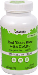 Vitacost Red Yeast Rice with CoQ10 extended-release tablet bottle for daily wellness