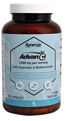 Vitacost Synergy Advan-C capsule pour showing gentle vitamin C with quercetin and bioflavonoids.