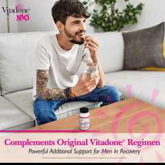 Vitadone Male Support tablet tray shows convenient daily dosage.