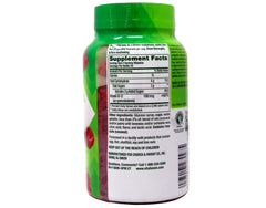 Serving view of Vitafusion B-12 gummies ready for daily intake.