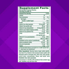 Vitafusion serving three gummies demonstrates easy daily dosage