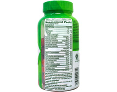 Vitafusion Women's Multivitamin bottle with label emphasizing berry flavored daily vitamins.