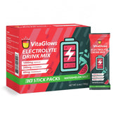 VitaGlows electrolyte watermelon bottle ready for quick hydration on the go.