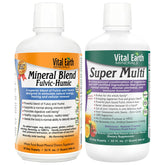 Vital Earth Minerals Detox bottle pour supports a daily mineral ritual.
