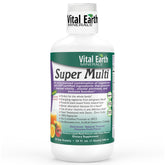 Vital Earth Minerals Super Multi bottle front, convenient all-in-one daily multivitamin for families