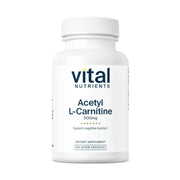 Vital Nutrients Acetyl L-Carnitine 500mg bottle front view for cognitive support