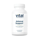 Vital Nutrients Adrenal Support bottle front view showing capsules for daily stress and energy balance