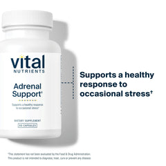 Vital Nutrients Ashwagandha root image highlighting adaptogen ingredient for balanced stress response.