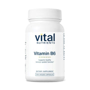 Vital Nutrients B6 100 mg pyridoxine HCl capsule supporting daily nervous system function
