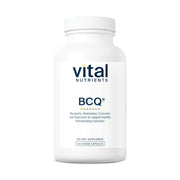 Vital Nutrients BCQ bottle pour demonstrates vegan joint support formula.