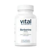 Vital Nutrients Berberine bottle front view supporting vegan daily supplement routine.