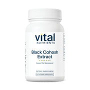 Vital Nutrients Black Cohosh 250mg bottle for menopause support.