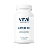 Vital Nutrients Borage Oil 1000mg bottle with skin-supporting GLA capsules