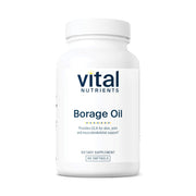 Vital Nutrients Borage Oil 1000mg bottle with skin-supporting GLA capsules