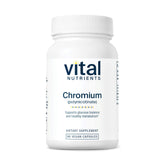 Vital Nutrients chromium polynicotinate bottle front view for daily wellness and metabolism support