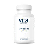 Vital Nutrients Citicoline 250 mg bottle front view supports mental clarity.