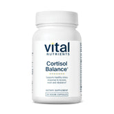 Vital Nutrients Cortisol Balance bottle front for daily stress support