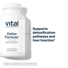 Vital Nutrients Detox ingredient closeup showing milk thistle and curcumin benefits.
