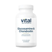 Vital Nutrients Glucosamine & Chondroitin bottle front supports joint mobility