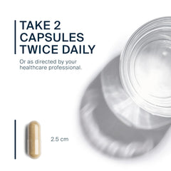Vital Nutrients Herbal Biotic capsules poured from bottle for daily use.