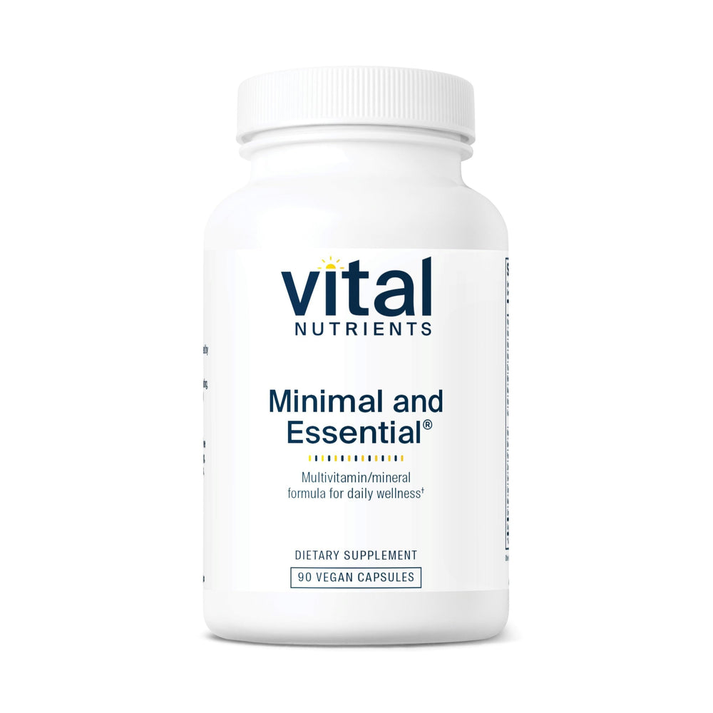 Vital Nutrients Minimal and Essential bottle-front for daily foundational support