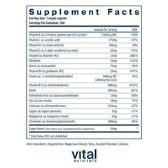 Vital Nutrients Minimal Essential capsules for convenient daily support
