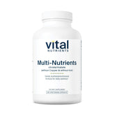 Vital Nutrients Multi-Nutrients 3 bottle pour showing easy daily capsules for wellness