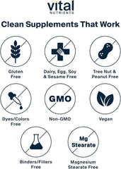 Multivitamin label close-up showing gluten dairy and soy-free formula